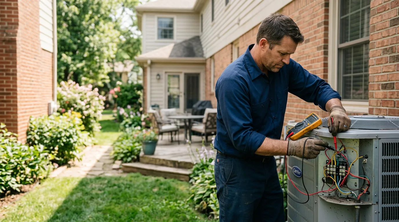 HVAC technician working near Somerset, WI